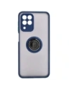 Kup Etui s úchytem na prst Bizon Case Hybrid Ring pro Samsung Galaxy M33 5G kouřové s modrým rámečkem - BIZ1333 - {ean13} - Sklep Home Screen