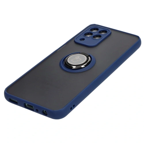 Buy Bizon Case Hybrid Ring Samsung Galaxy M33 5G smoky with a navy blue frame - BIZ1333 - {ean13} - Home Screen Store Europe