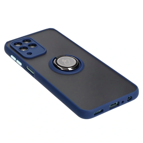 Kup Bizon Case Hybrid Ring Samsung Galaxy M33 5G füstös színű, sötétkék kerettel - BIZ1333 - {ean13} - Sklep Home Screen