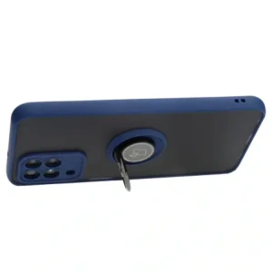 Kup Etui s úchytem na prst Bizon Case Hybrid Ring pro Samsung Galaxy M33 5G kouřové s modrým rámečkem - BIZ1333 - {ean13} - Sklep Home Screen