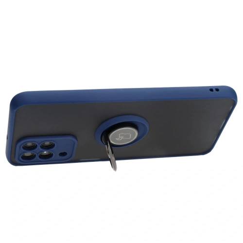 Kup Bizon Case Hybrid Ring Samsung Galaxy M33 5G füstös színű, sötétkék kerettel - BIZ1333 - {ean13} - Sklep Home Screen