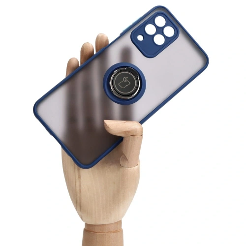 Kup Bizon Case Hybrid Ring Samsung Galaxy M33 5G füstös színű, sötétkék kerettel - BIZ1333 - {ean13} - Sklep Home Screen