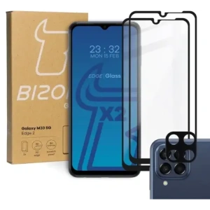 Kup BIZON Edge 2 2x sticlă pentru ecran + sticlă pentru cameră Samsung Galaxy M33 5G - BIZ1334 - {ean13} - Sklep Home Screen