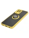 Kup Etui z uchwytem na palec Bizon Case Hybrid Ring do Samsung Galaxy M33 5G przydymione z żółtą ramką - BIZ1340 - {ean13} - Sklep Home Screen