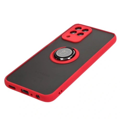 Buy Bizon Case Hybrid Ring Samsung Galaxy M33 5G smoky with a red frame - BIZ1341 - {ean13} - Home Screen Store Europe