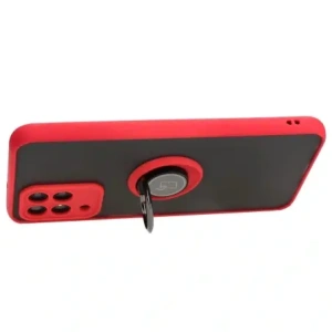 Kup Etui z uchwytem na palec Bizon Case Hybrid Ring do Samsung Galaxy M33 5G przydymione z czerwoną ramką - BIZ1341 - {ean13} - Sklep Home Screen