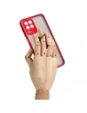 Kup Etui z uchwytem na palec Bizon Case Hybrid Ring do Samsung Galaxy M33 5G przydymione z czerwoną ramką - BIZ1341 - {ean13} - Sklep Home Screen