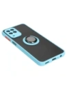 Kup Etui z uchwytem na palec Bizon Case Hybrid Ring do Samsung Galaxy M33 5G przydymione z jasnoniebieską ramką - BIZ1342 - {ean13} - Sklep Home Screen