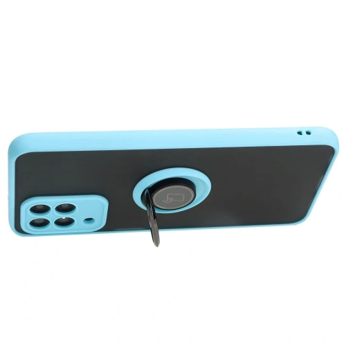 Kup Bizon Case Hybrid Ring Samsung Galaxy M33 5G rauchig mit einem hellblauen Rahmen - BIZ1342 - {ean13} - Sklep Home Screen