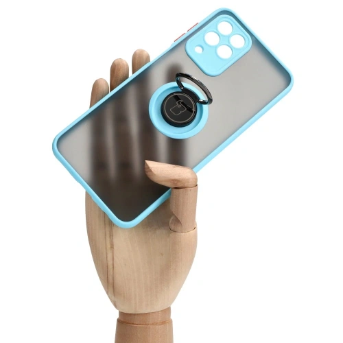 Kup Bizon Case Hybrid Ring Samsung Galaxy M33 5G füstös világoskék kerettel - BIZ1342 - {ean13} - Sklep Home Screen