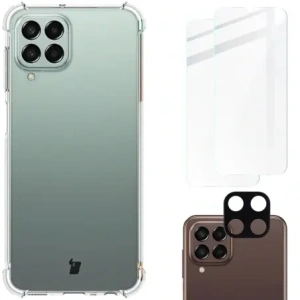 Kup Bizon Case Clear Pack tok + 2x képernyőüveg + lencseüveg Samsung Galaxy M33 5G átlátszó - BIZ1344 - {ean13} - Sklep Home Screen