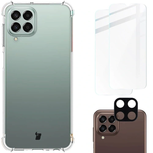 Kup Bizon Case Clear Pack husă + 2x sticlă pentru ecran + sticlă pentru lentilă Samsung Galaxy M33 5G transparentă - BIZ1344 - {ean13} - Sklep Home Screen