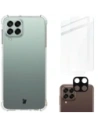 Bizon Case Clear Pack tok + 2x képernyőüveg + lencseüveg Samsung Galaxy M33 5G átlátszó