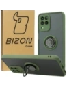 Bizon Case Hybrid Ring Samsung Galaxy M33 5G rauchig mit grünem Rahmen