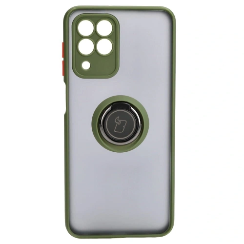 Buy Bizon Case Hybrid Ring Samsung Galaxy M33 5G smoky with a green frame - BIZ1346 - {ean13} - Home Screen Store Europe