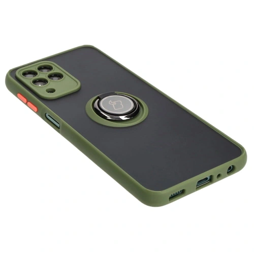 Buy Bizon Case Hybrid Ring Samsung Galaxy M33 5G smoky with a green frame - BIZ1346 - {ean13} - Home Screen Store Europe