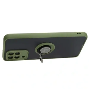 Kup Etui s úchopem na prst Bizon Case Hybrid Ring pro Samsung Galaxy M33 5G kouřové s zeleným rámem - BIZ1346 - {ean13} - Sklep Home Screen