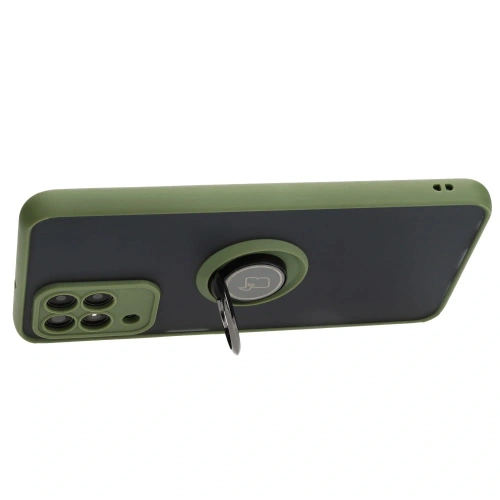 Buy Bizon Case Hybrid Ring Samsung Galaxy M33 5G smoky with a green frame - BIZ1346 - {ean13} - Home Screen Store Europe