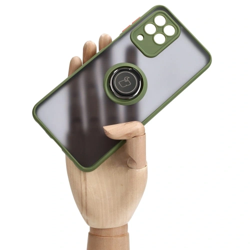 Buy Bizon Case Hybrid Ring Samsung Galaxy M33 5G smoky with a green frame - BIZ1346 - {ean13} - Home Screen Store Europe