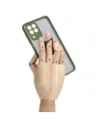 Buy Bizon Case Hybrid Ring Samsung Galaxy M33 5G smoky with a green frame - BIZ1346 - {ean13} - Home Screen Store Europe