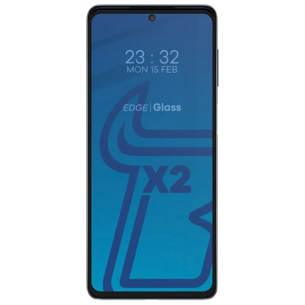 2x szkło hartowane Bizon Glass Edge + ochrona na obiektyw Samsung Galaxy M52 czarne