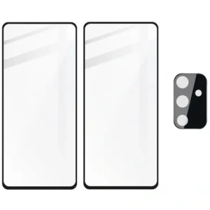 Kup Bizon Edge de sticlă 2x sticlă întărită + protecție pentru lentilă Samsung Galaxy M52 negru - BIZ7619 - {ean13} - Sklep Home Screen