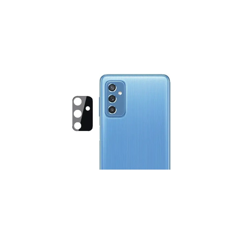 2x szkło hartowane Bizon Glass Edge + ochrona na obiektyw Samsung Galaxy M52 czarne