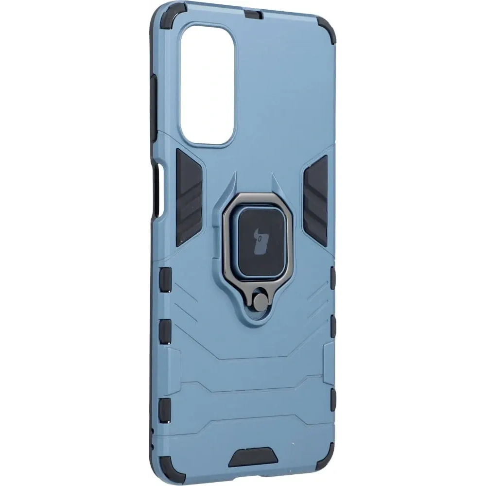 Etui Bizon Case Armor Ring do Samsung Galaxy M52 niebieskie