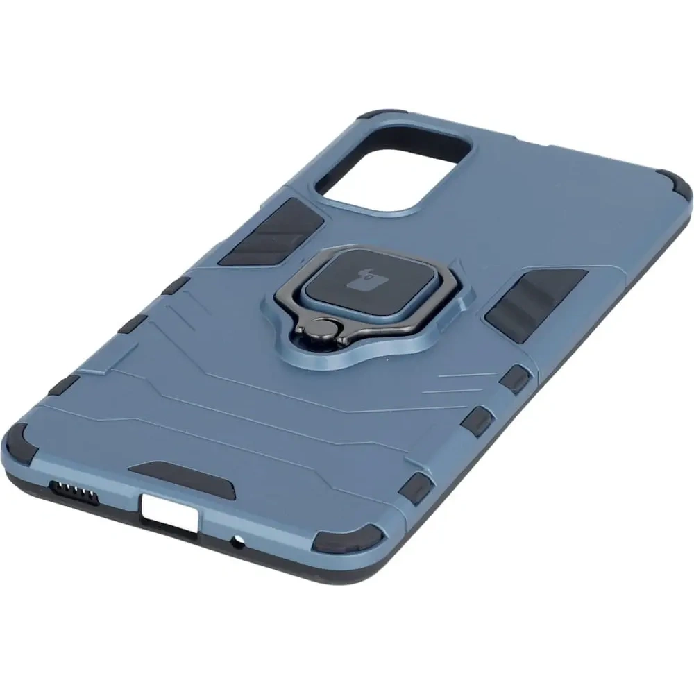 Etui Bizon Case Armor Ring do Samsung Galaxy M52 niebieskie