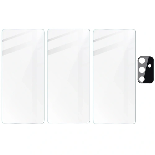 Kup Bizon Glass Clear sticlă securizată - 3 buc. + sticlă lentilă Samsung Galaxy M52 - BIZ1364 - {ean13} - Sklep Home Screen
