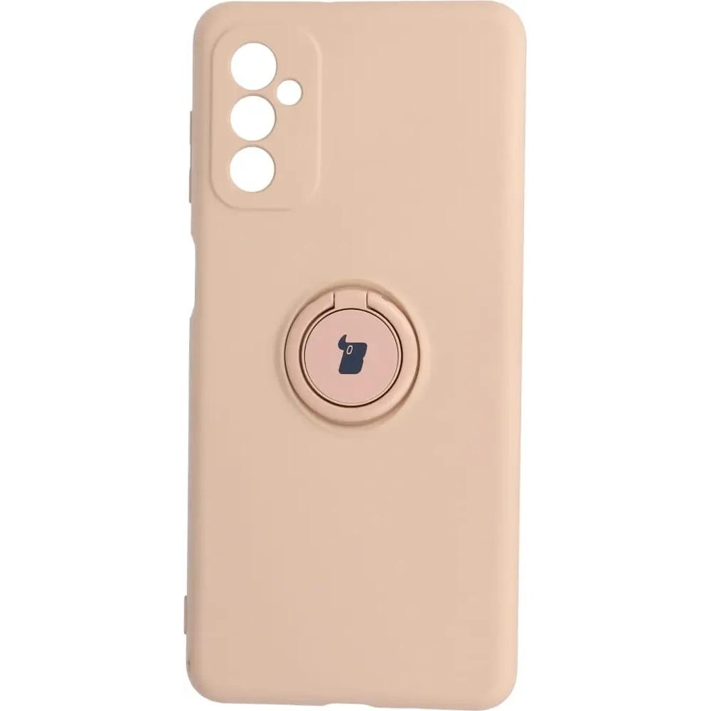 Etui Bizon Case Silicone Ring do Samsung Galaxy M52 jasnoróżowe
