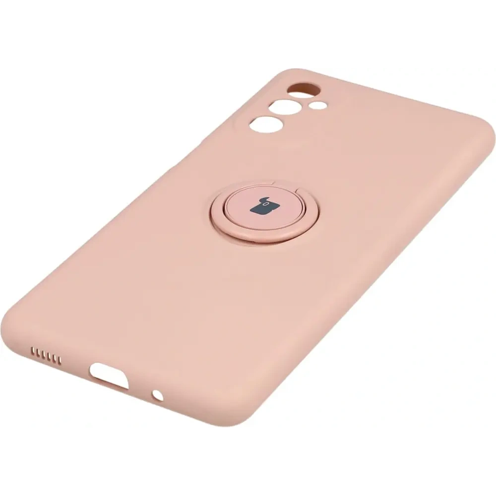 Etui Bizon Case Silicone Ring do Samsung Galaxy M52 jasnoróżowe