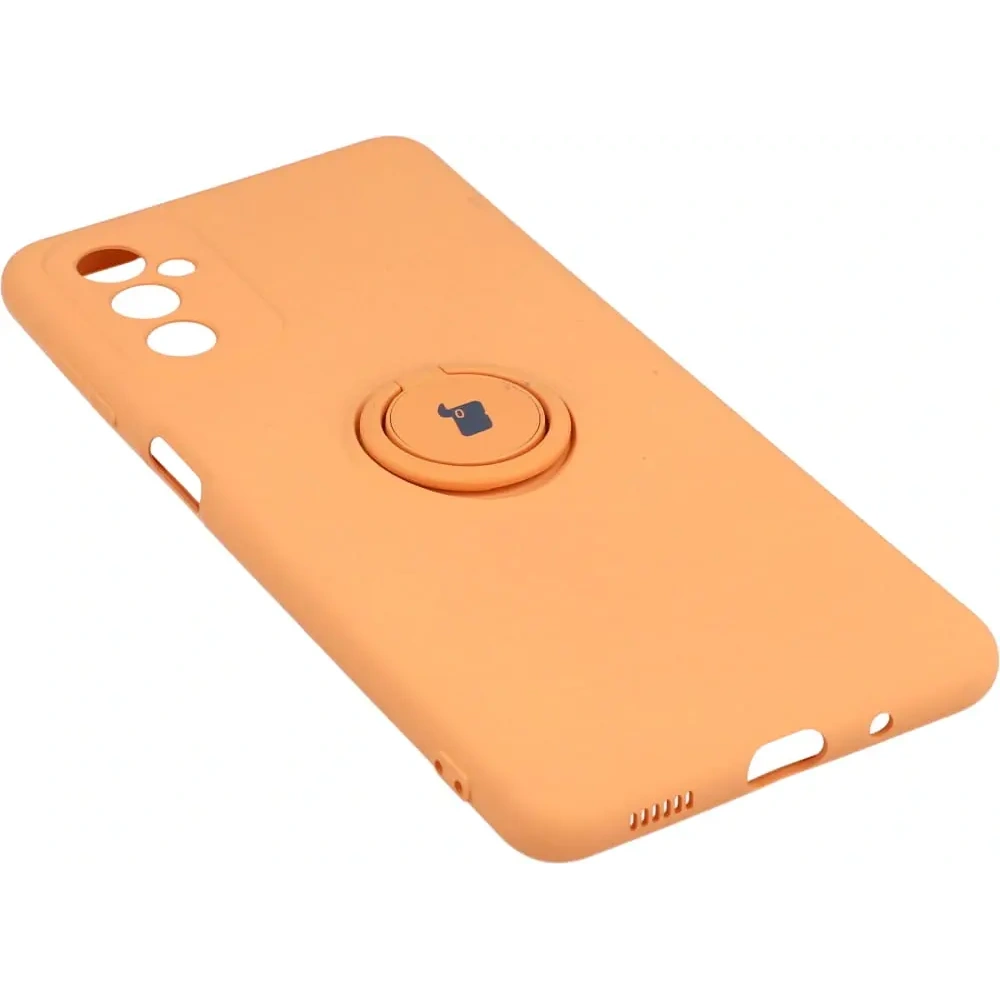 Etui Bizon Case Silicone Ring do Samsung Galaxy M52 pomarańczowe