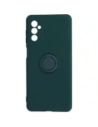Etui Bizon Case Silicone Ring do Galaxy M52, ciemnozielone