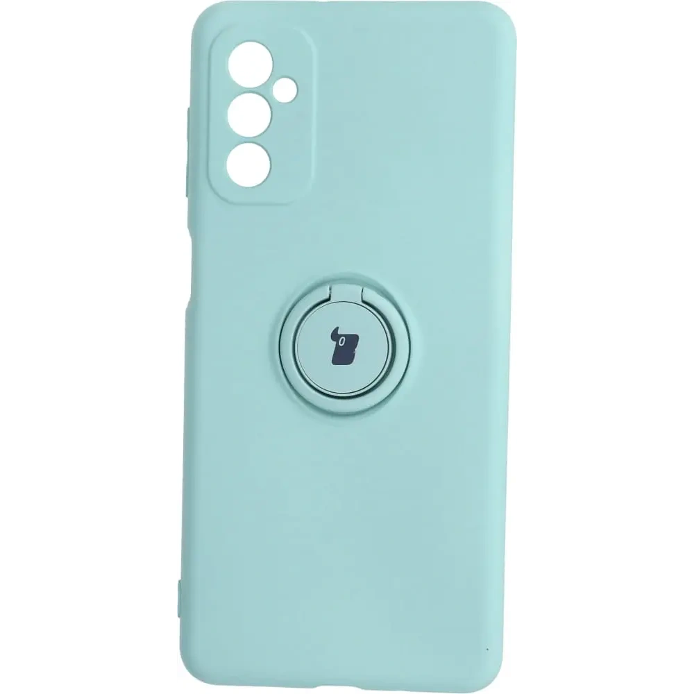 Etui Bizon Case Silicone Ring do Samsung Galaxy M52 turkusowe