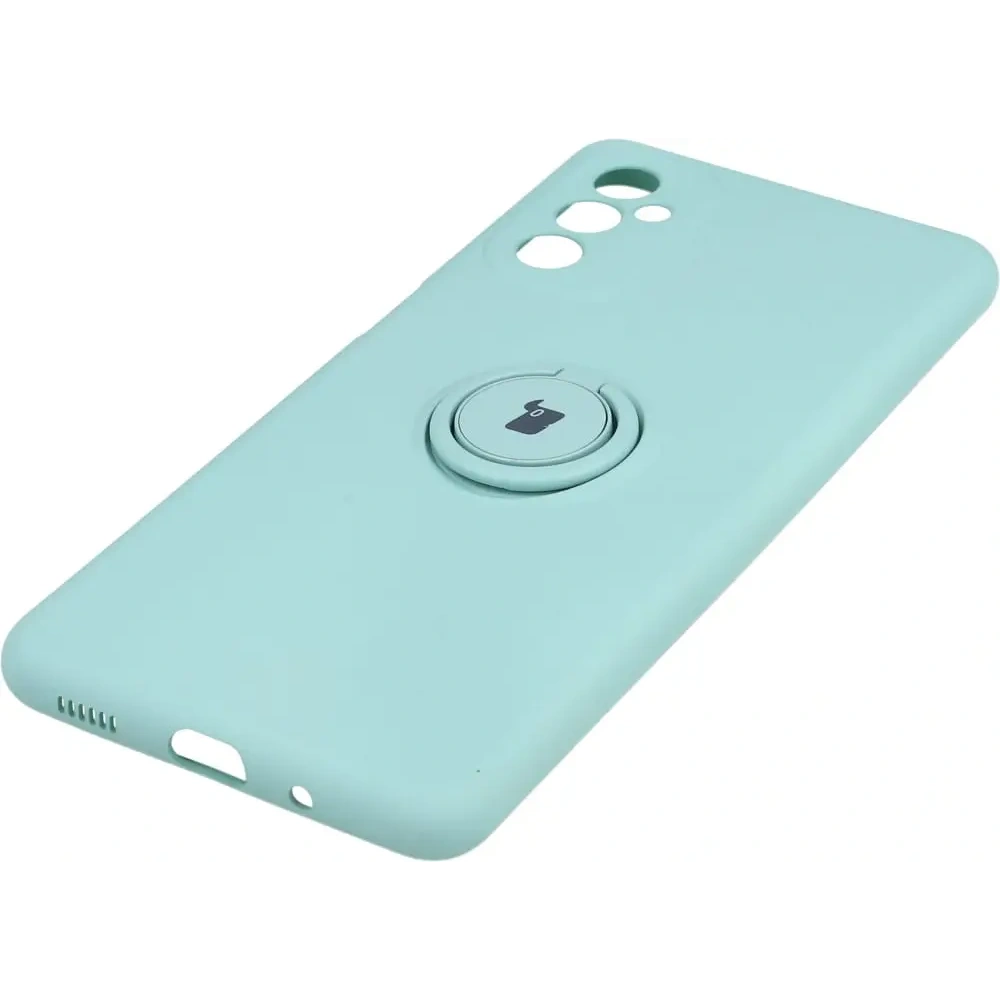 Etui Bizon Case Silicone Ring do Samsung Galaxy M52 turkusowe