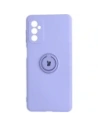 Etui Bizon Case Silicone Ring do Galaxy M52, fioletowe