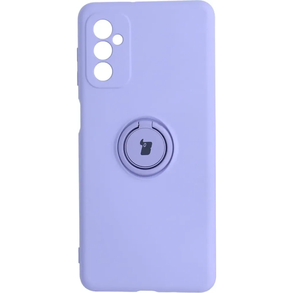 Etui Bizon Case Silicone Ring do Samsung Galaxy M52 fioletowe