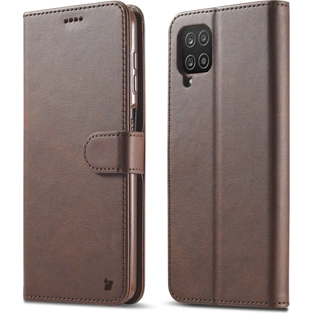 Etui Bizon Case Wallet do Samsung Galaxy M53 5G ciemnobrązowe