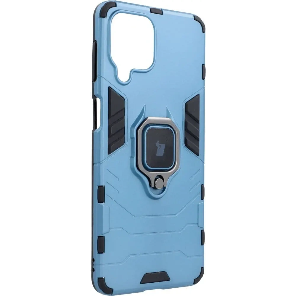 Etui Bizon Case Armor Ring do Samsung Galaxy M53 5G niebieskie