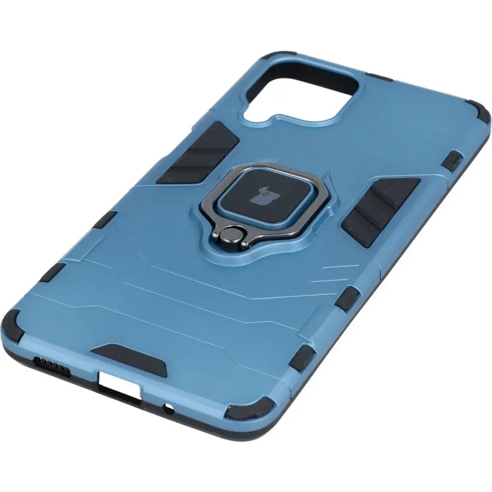 Etui Bizon Case Armor Ring do Samsung Galaxy M53 5G niebieskie