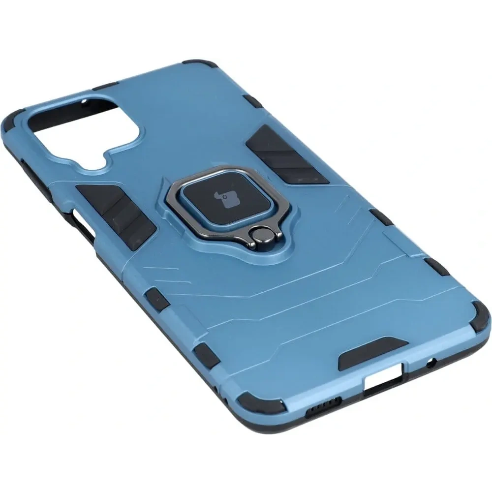 Etui Bizon Case Armor Ring do Samsung Galaxy M53 5G niebieskie