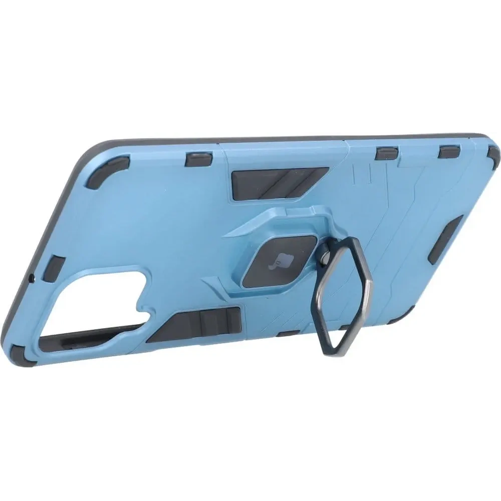 Etui Bizon Case Armor Ring do Samsung Galaxy M53 5G niebieskie