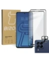 Szkło hartowane Bizon Glass Edge - [2 PACK] + ochrona na obiektyw Samsung Galaxy M53 5G
