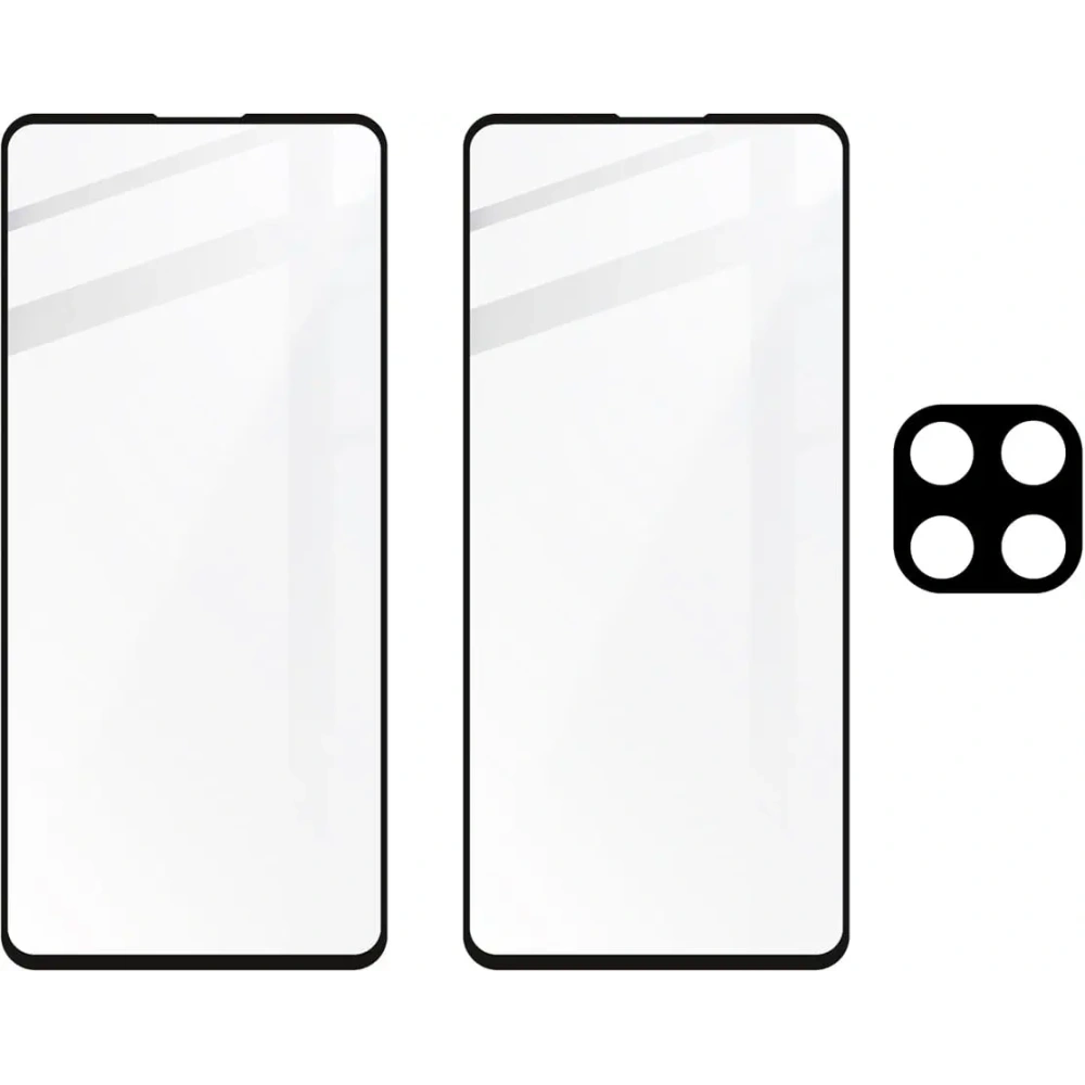 Szkło hartowane Bizon Glass Edge - [2 PACK] + ochrona na obiektyw Samsung Galaxy M53 5G