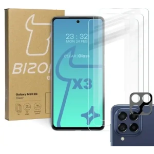 Kup Tvrdé sklo Bizon Glass Clear - 3 ks + objektiv Samsung Galaxy M53 5G - BIZ1385 - {ean13} - Sklep Home Screen