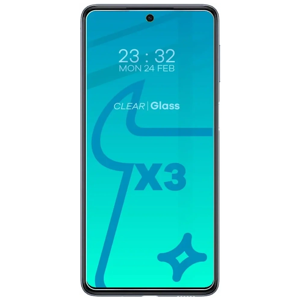 Szkło hartowane Bizon Glass Clear - 3 szt. + obiektyw Samsung Galaxy M53 5G