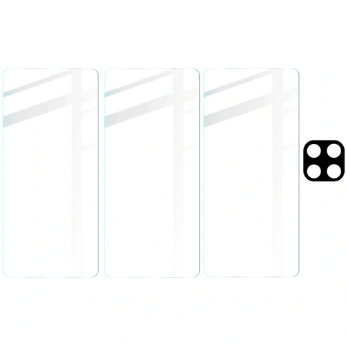 Kup Bizon Glass Clear sticlă temperată - 3 buc. + sticlă pentru lentilă Samsung Galaxy M53 5G - BIZ1385 - {ean13} - Sklep Home Screen