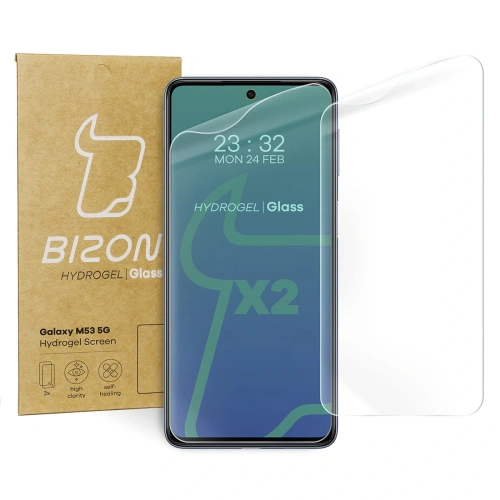 Kup Folie hydrogelové na displej Bizon Glass Hydrogel Samsung Galaxy M53 5G [2 PACK] - BIZ1387 - {ean13} - Sklep Home Screen