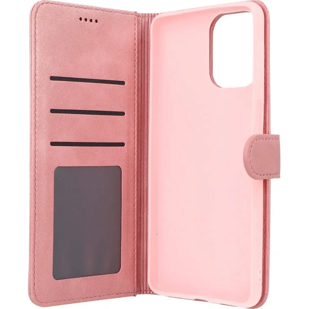 Etui Bizon Case Wallet do Samsung Galaxy M53 5G jasnoróżowe